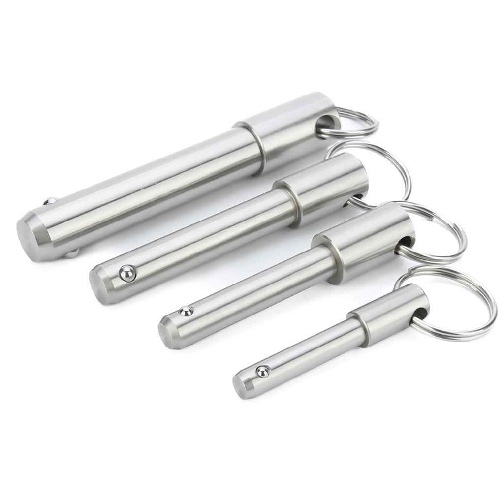 Dia 5~25mm Usable Length 10~100mm Spring Pins All Stainless Steel Pin Quick Release Pin Ball Lock Pins With Ring