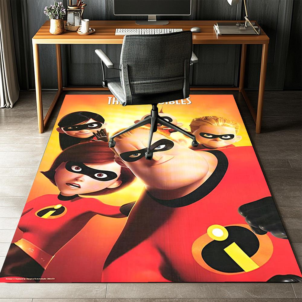 The Incredibles Printed Carpet Rug for Office Chair Living Room Bedroom Kitchen Room Decor Gifts