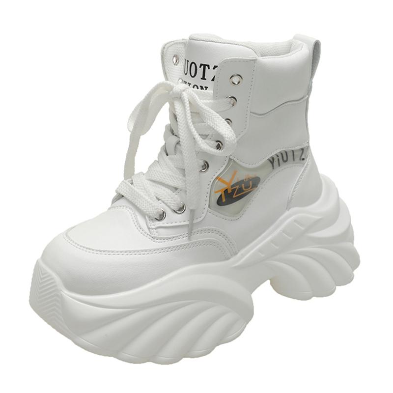 Модные готические ботинки на толстой платформе для женщин, осенне-зимние, ботильоны из искусственной кожи, женские, черные, на толстой подошве, мотоциклетные ботинки Mujer