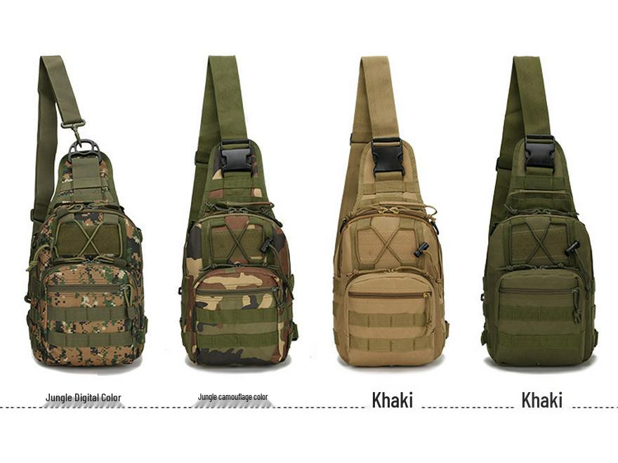 Мужская тактическая камуфляжная велосипедная нагрудная сумка - Портативная уличная кроссбоди для альпинизма