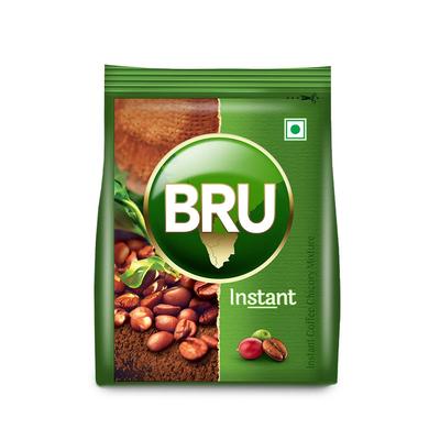 BRU Мгновенный | Ароматный кофе с плантаций Южной Индии | Премиум-смесь зерен робусты и арабики для насыщенного кофе