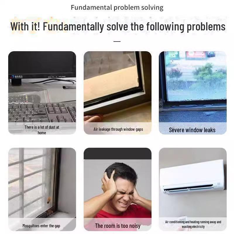 Толстая ветрозащитная лента для герметизации оконных и дверных щелей