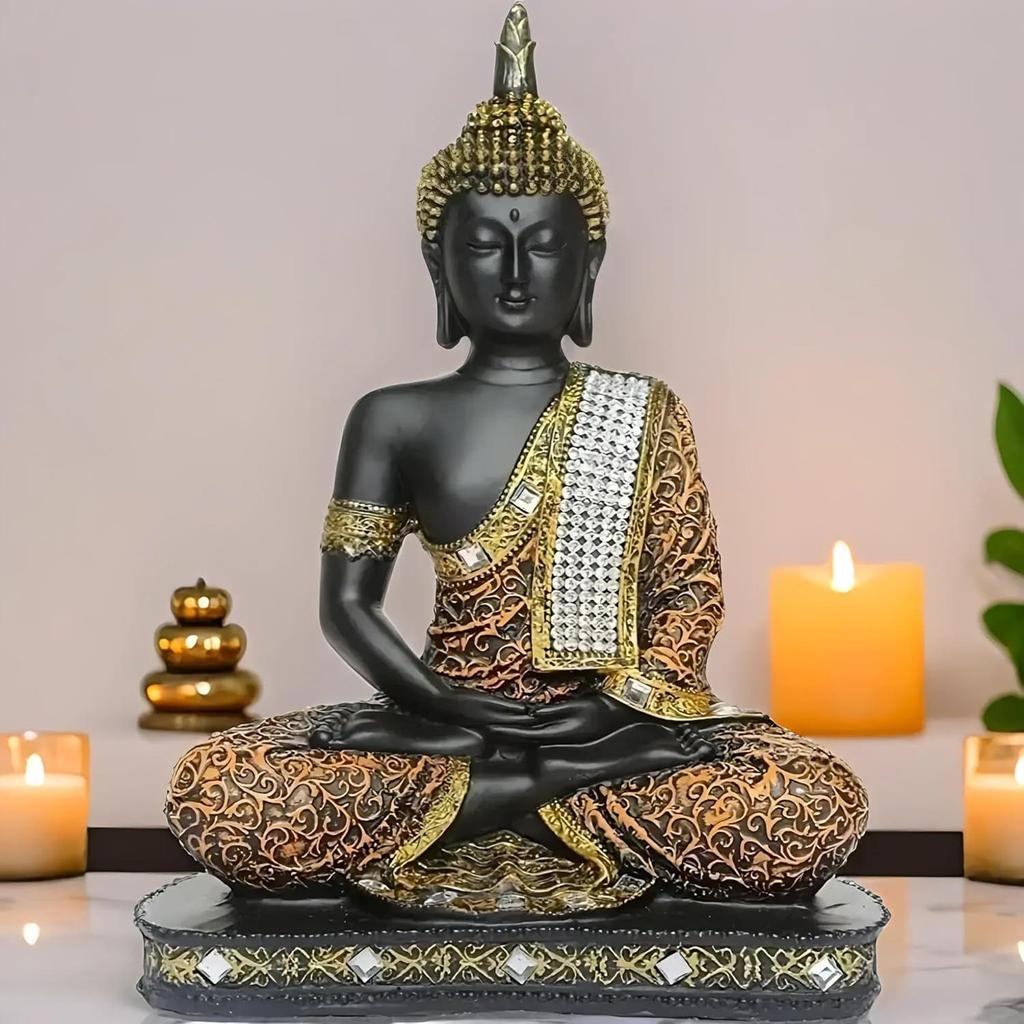 Centimetre Meditating Sitting Buddha Statue showpiece Idol Home Decor Items for Living Room and Gifts