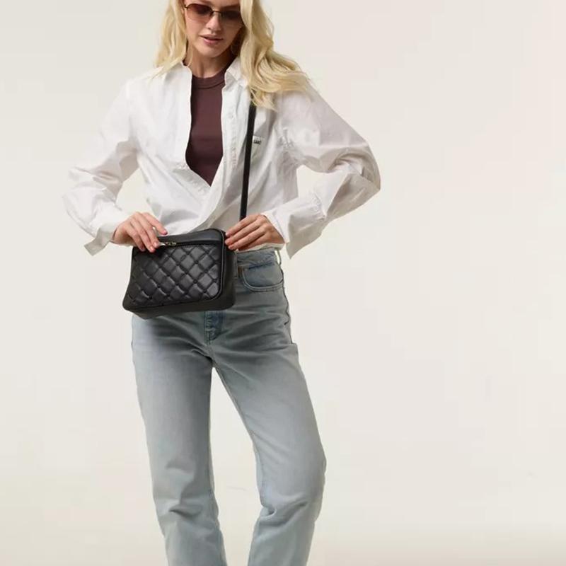 Женская сумка-слинг на ремне, маленькая квадратная, новая стеганая сумка из искусственной кожи, универсальная сумка-мессенджер