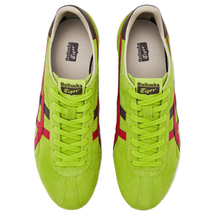 Onitsuka Tiger RUNSPARK Lime Green Red Unisex Low Top Retro Lifestyle Sneakers 1183C338-300