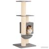 Cat Tree with Sisal Scratching Posts Light Grey 137 cm