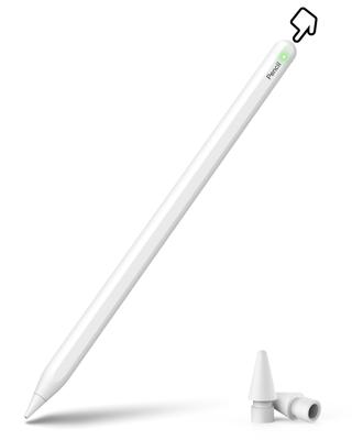 Стилус Stouchi для iPad Pencil, Магнитный перезаряжаемый сенсорный стилус, Автоматическая остановка зарядки после полной зарядки, Чувствительность к наклону, Отклонение ладони, Автомати