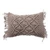 Macrame Cushion - 40 X 60 Cm - Light Purple