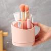 Desk Organizer 360-Degree Rotating Pencil Pen Holder Large Capacity Multiple Compartments Makeup Brush Holder Pen Stand