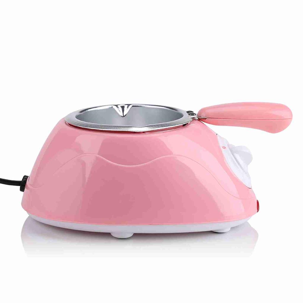 Electric Chocolate Melting Pot Melter NaMachine Kitchen Tool with Mould Set (Pink)