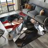 2025 Атака Титанов Эрен Аниме Мультфильм Ковер Коврик для Спальни Гостиной Домашний Декор Дивана, Игровой Декор для Детей Напольный Коврик Подарок