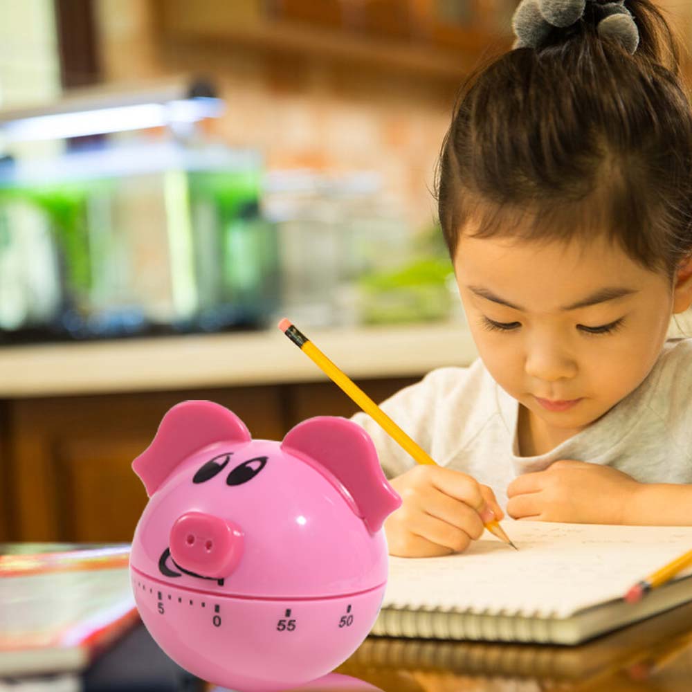 Manual Timer Pig Shaped Timer 60-Minute Countdown Timer Cooking Timer Kitchen Timer Kids
