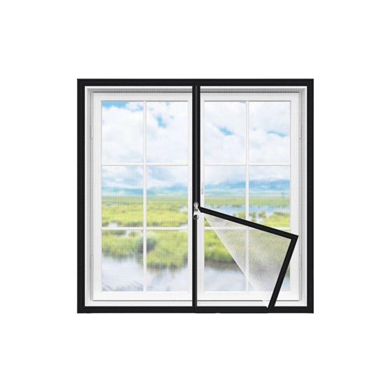 Набор для замены оконной сетки Защита от комаров Дизайн с крепежной лентой Легко установить Универсальный размер Сетка для окон своими руками с регулировкой