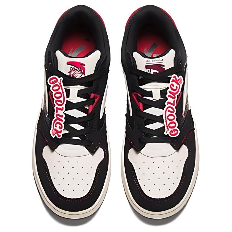 Anta Уличные повседневные легкие нескользящие прочные низкие кроссовки для скейтбординга женские кроссовки белые черные красные 122418051-10