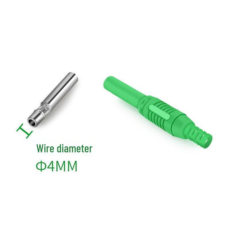 Тестовый удлинительный шнур с банановыми штекерами 4 мм, папа-мама, никелированное медное покрытие разъема, паяемое гнездо 32А