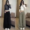 Lazy Low-rise Sweatpants Women's Autumn New Loose Casual Small Thin Wide-leg Pants