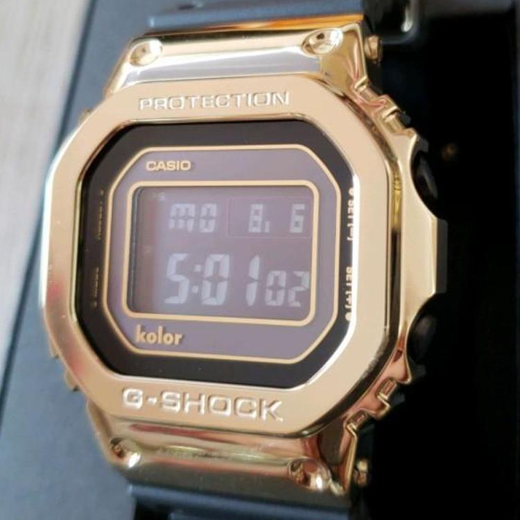 Casio Мужские полностью металлические часы Серия 43,2 мм Черные GMW-B5000KL-9 GMW-B5000KL-9