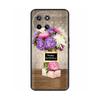 Для Realme 11 4G Чехол Силиконовый Мягкий Мраморный Цветочный Черный Бампер Fundas Coque Для OPPO Realme 11 4G 6.43" realme11 Расписные Чехлы