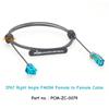 Straight Right Angle Fakra Z Code Female to Female Waterproof Car Stereo Camera Extension Cable Rosenberger Connectors