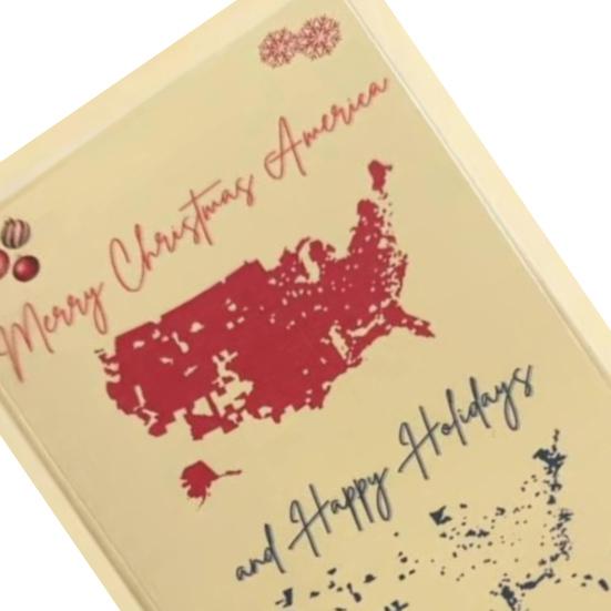 4/8/16 шт. 2024 Счастливого Рождества США открытки Товары Патриотические праздничные поздравительные открытки Открытки для творчества в свободном пространстве