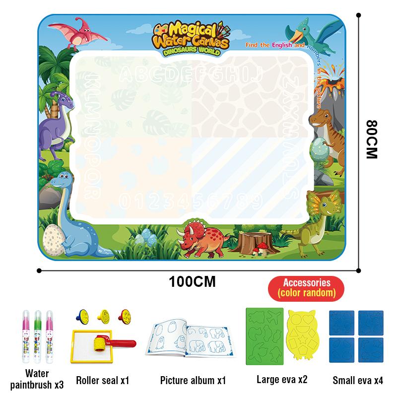 Non-Toxic Large Water Doodle Mat For Toddlers Drawing Toy Tablets Painting Set With Colorful Graffiti Blanket Educational Games Children