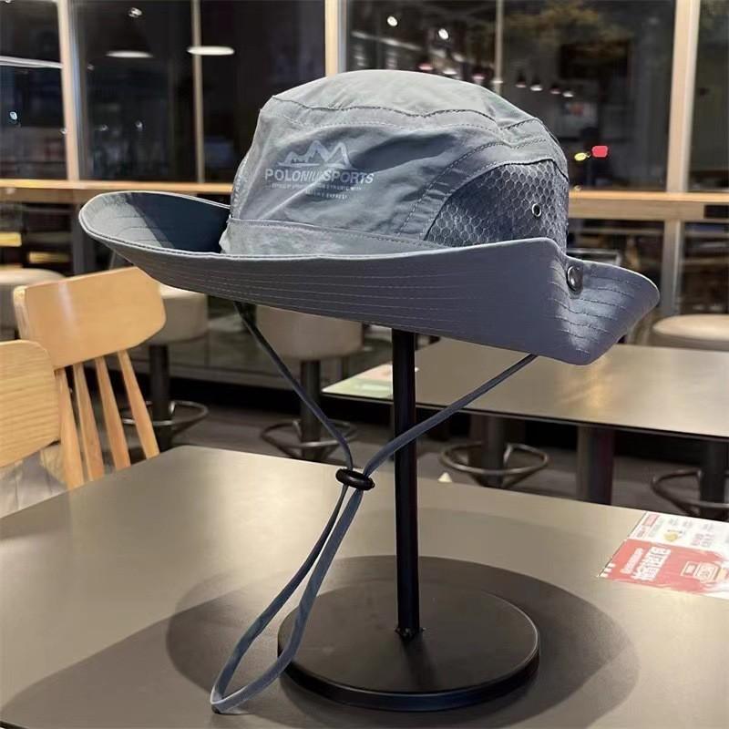 Unisex Wide Brim Sun Hat Hiking Camping Fishing Outdoor Travel UV Protection Breathable Foldable Nylon Cap