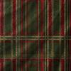 Burgundy Green Plaid Fleece Blanket, Gold Thread Accents in Classic Checkered Pattern, Cozy Reading Nook Throw for Sofa