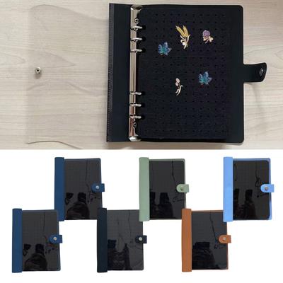 8-страничная книга-дисплей для булавок, портативный органайзер с прозрачной обложкой, удобная для путешествий книга-булавок, подходит для коллекционеров брошей