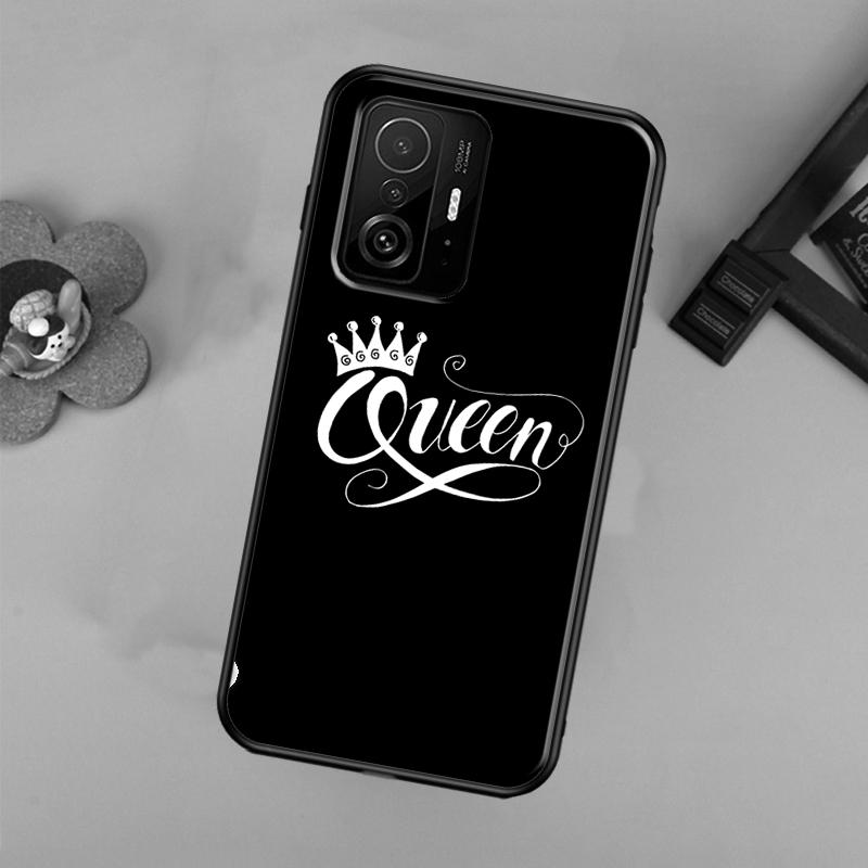Чехол для пары Королева и Король Crown для Xiaomi 14T 11T 12T 13T Pro 13 14 Ultra POCO X7 Pro X3 X5 F3 F5 F6 M6 X6 Pro