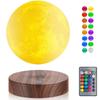 Vnemofey Floating Moon Lamp, 16 Colors, 20 Models, Floating and Rotating Moon Lamp, Adjustable Brightness Moon Night Light, Unique Gift, Room Decor