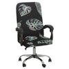 Office Computer Chair Cover Dust-proof, Geometry Stretch Printed, Elastic Game Chair Slipcover, Rotatable Armchair Protector,M/L