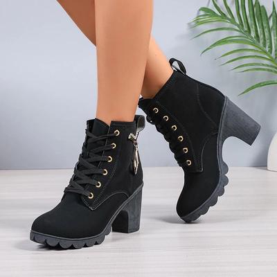 Замшевые женские ботинки челси на высоком каблуке с кристаллами, зимние ботинки 2024 года, дизайнерские новые короткие ботинки, туфли-лодочки, брендовые женские Zapatos