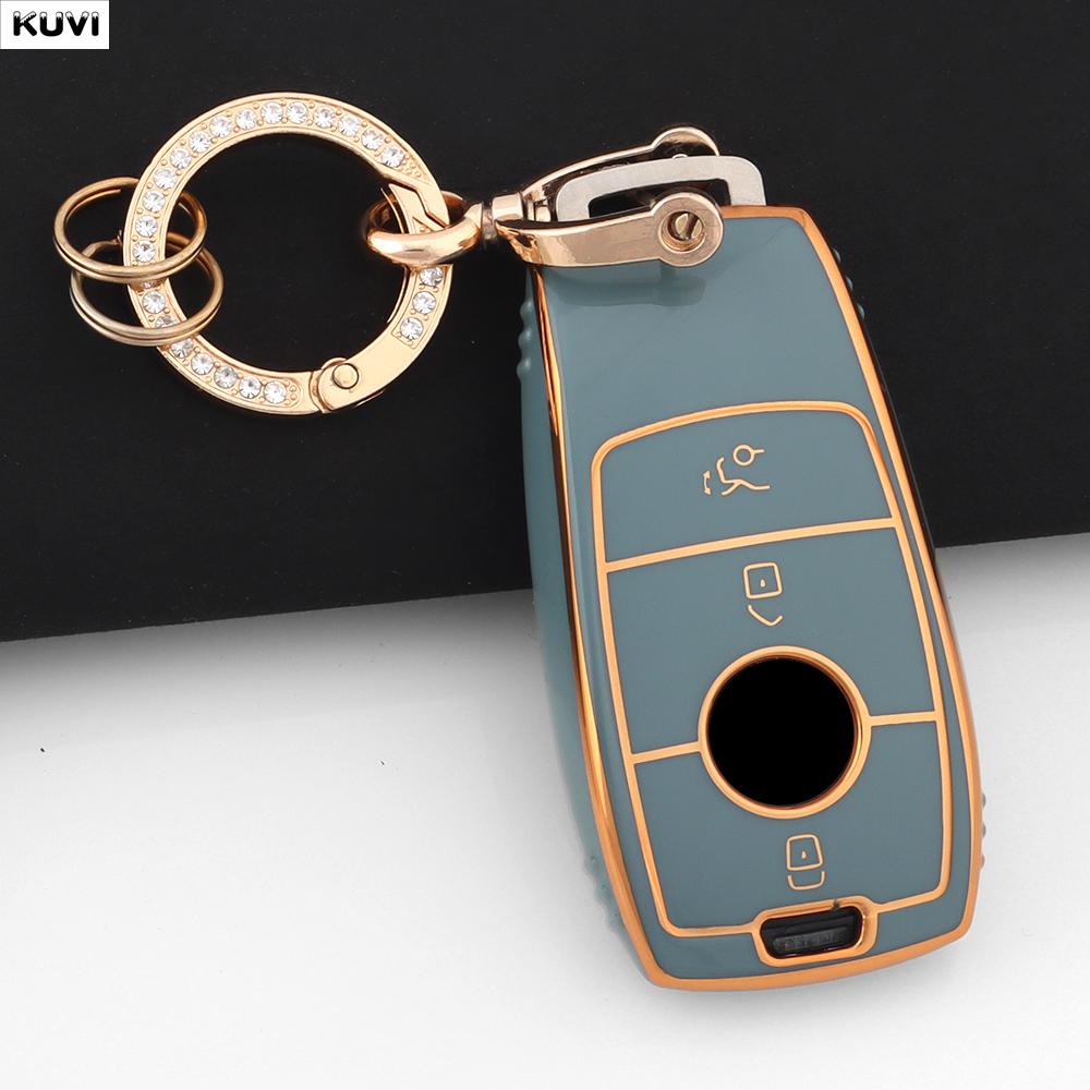 NHFW5 For Mercedes Benz A B C E S G GLB GLC GLE Class GLS W177 W205 W213 W222 G63 X167 E200 E300 AMG TPU Car Key Cover Case Fob Holder