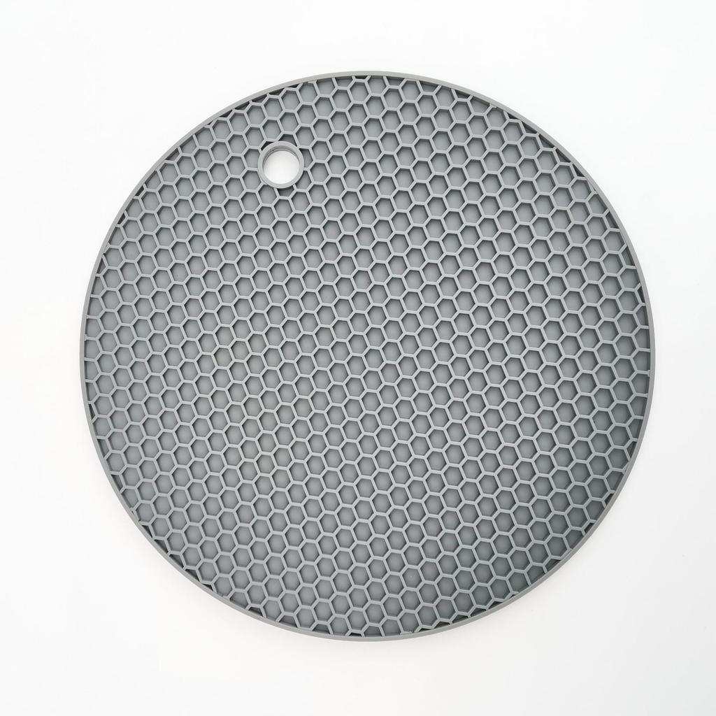 Silicone Heat-Resistant Honeycomb Pot Holder - Non-Slip Food-Grade Insulation Pad for Round Dining Tables