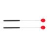 1 пара шерстяных палочек для маримбы с ручками из резинового стекловолокна для начинающих (красный)