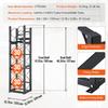 Refrigerant Tank Rack, with 3 x 30lbs and Other 3 Small Bottle Tanks, Cylinder Tank Rack 12.79x12.99x47.12 in, Refrigerant Cylinder Rack and Holders