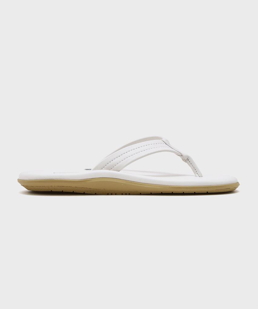 Island Slipper Unisex White Classic Leather Y Slide