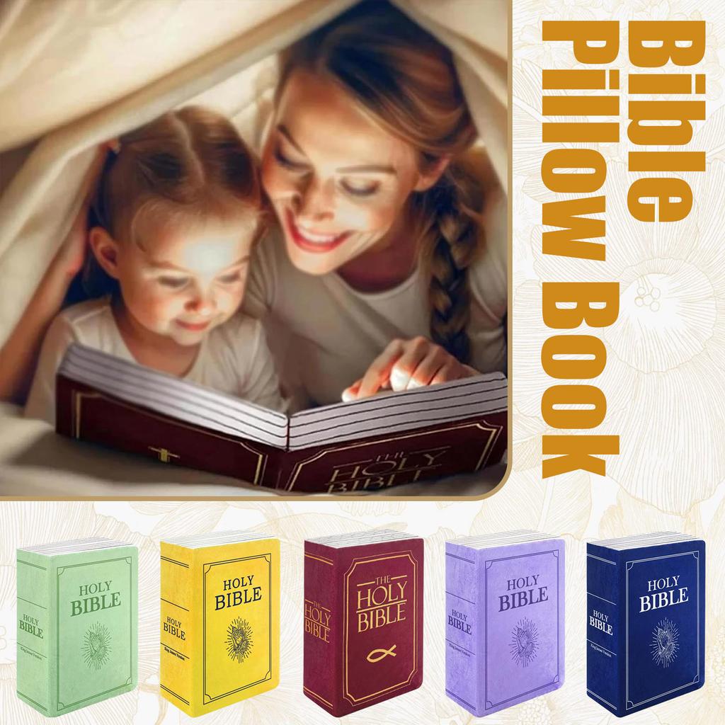 Открывающаяся подушка-книга Библия, плюшевая игрушка, плюшевая подушка-книга Библия, подушка Библия, подушка Библия, плюшевая подушка Библия