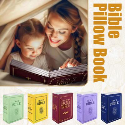 Открывающаяся подушка-книга Библия, плюшевая игрушка, плюшевая подушка-книга Библия, подушка Библия, подушка Библия, плюшевая подушка Библия