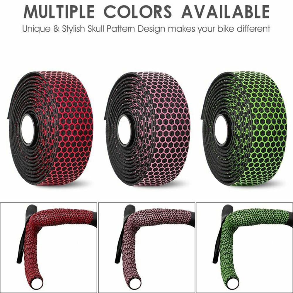 1 Pair Silica Gel Absorption Anti-slip MTB Tape Wrap Road Bicycle Bike Handlebar