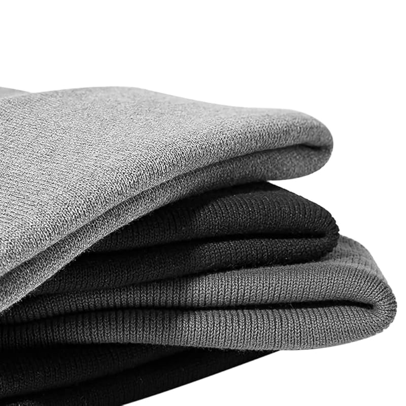 [QCHOMEE] knit hat men's ladies hat autumn/winter Cold protection Heat retention ribbed knit cap Anti-static elasticity care hat simple commute