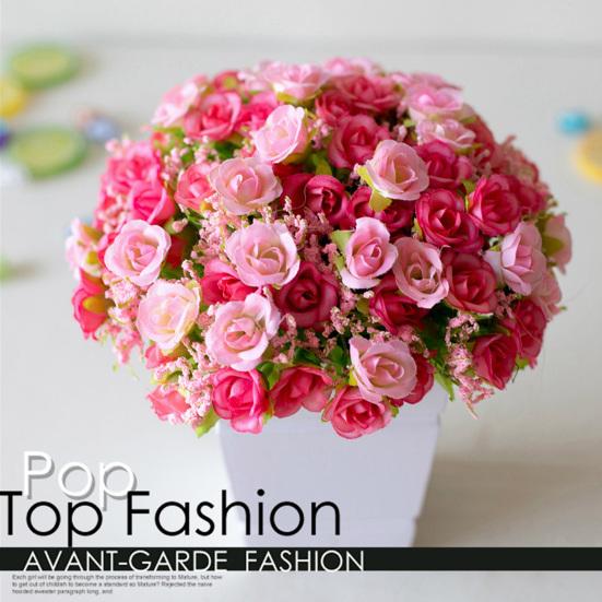 Модная искусственная роза, красивое красочное украшение для дома