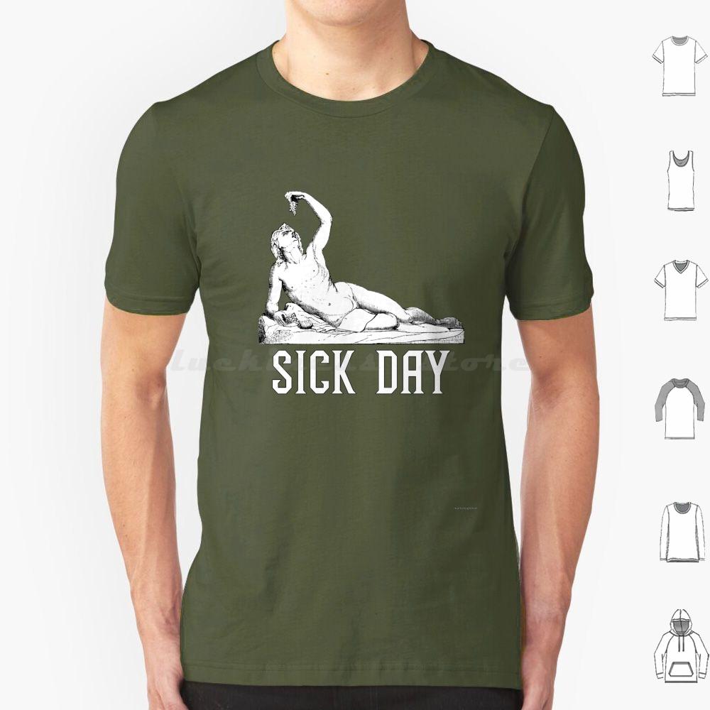 Sick DayLounging Bacchus T Shirt Cotton Men Women DIY Print Bacchus Sick Day Sick Grapes Lounge Chill Be Opulent Opulent Feed