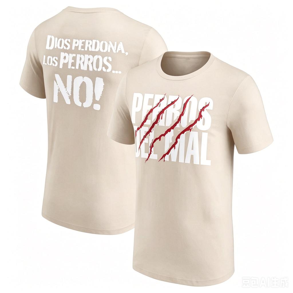 Los Perros Del Mal AAA Faction 2026 Summer T-shirt with print, 100% cotton, men's and women's, popular, fashionable, casual Y2k t-shirt
