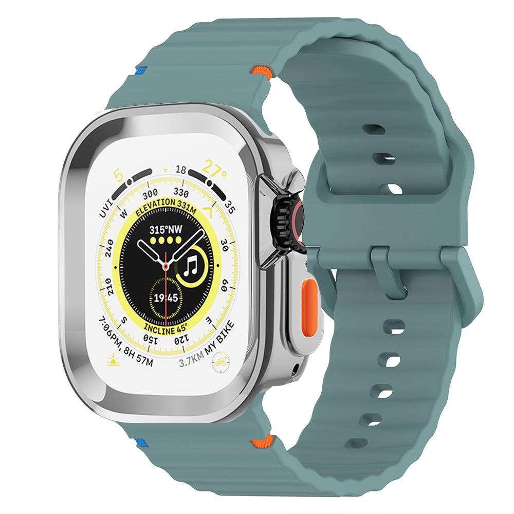 Чехол+Силиконовый ремешок для Apple Watch Ultra 3 2 49мм 46мм 42мм 45мм 44мм 41мм 40мм Ремешок для часов для Series 11 10 9 8 7 6 5 4 SE3/2/1