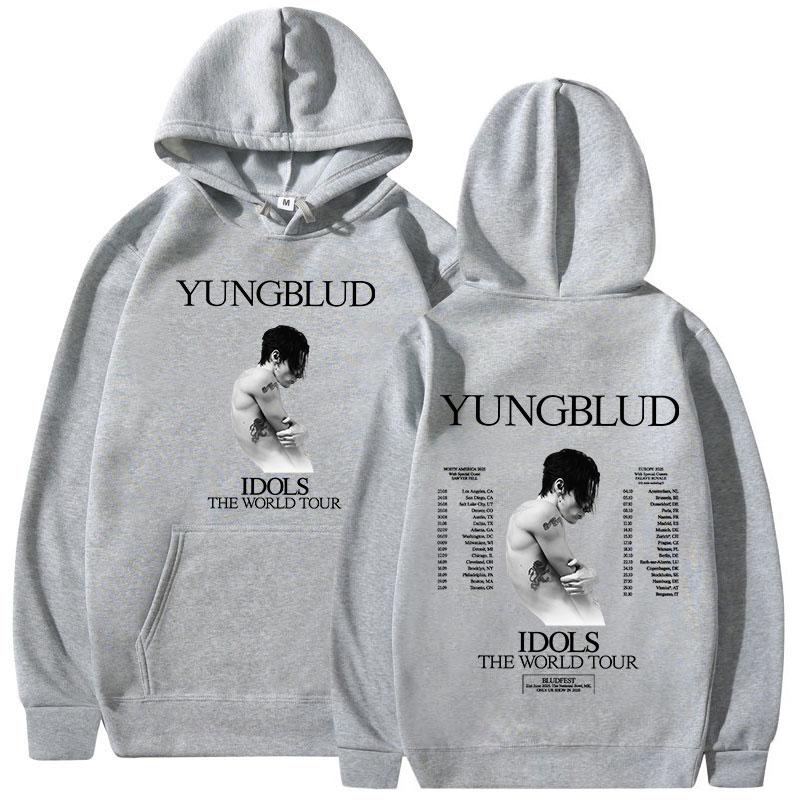 Yungblud IDOLS The World Tour 2025 Merch Hoodies Fan Gift Men Women Clothing Music Hip Hop Sweatshirts Oversized Casual Pullover