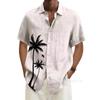 Дизайнерские весенне-летние мужские повседневные хлопковые однотонные рубашки с короткими рукавами, свободные рубашки