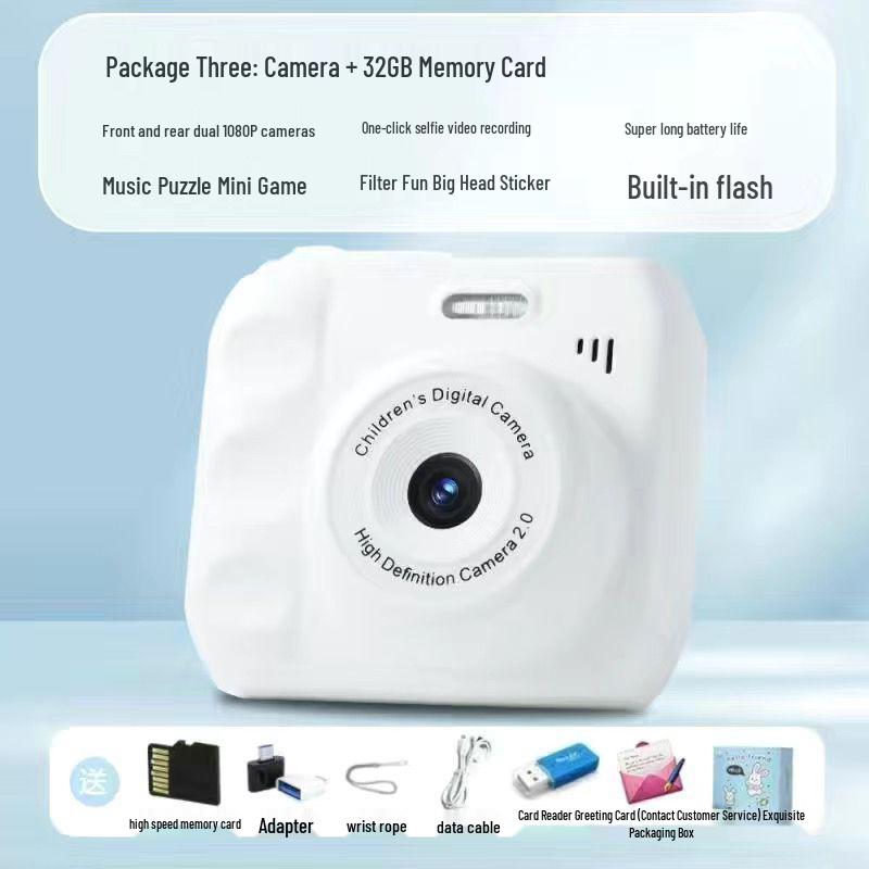 Двойная HD цифровая камера Polaroid для кампуса и вечеринок - Передает фотографии на телефон - Доступно 12 цветов