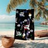 Ultra-Soft Beach Towel with Cute airplane Theme,Ideal for Pool - Camping, Diving - Perfect Travel Essential, Vibrant Beach Towel.