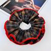 Korean Retro Plaid Hair Tie - High-End Niche Style for Low Ponytails